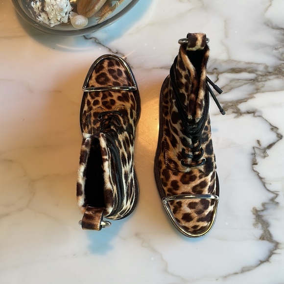 Alexander Wang Leopard Combat Boots🔥 New without tags! - Picture 4 of 9